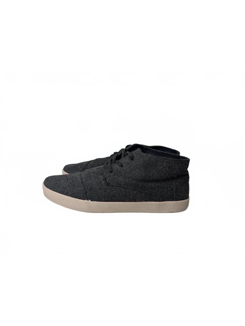 Toms Charcoal Wool Lace-Up Shoes Size 11.5